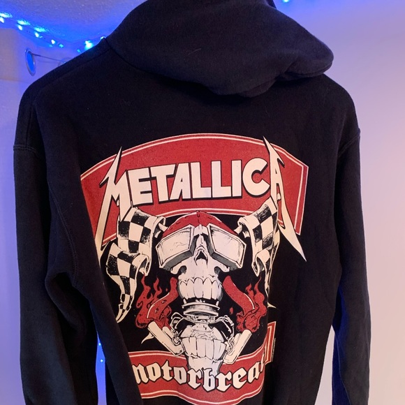 black original matellica motorbreath hoodie W S - Picture 7 of 10